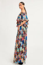 Charger l'image dans la galerie, Printed Ruffle Top And Pleated Skirt Set