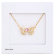 Charger l'image dans la galerie, Collier en métal avec nœud en strass