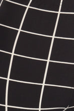 Charger l&#39;image dans la galerie, Leggings taille haute à carreaux avec taille élastique et coupe skinny
