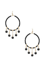 Charger l&#39;image dans la galerie, Boucle d&#39;oreille en perles rondes avec breloque boule d&#39;argile

