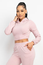 Load image into Gallery viewer, Hooded Corset Top &amp; Pants Set
