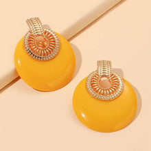 Load image into Gallery viewer, Round Metal Post Earring
