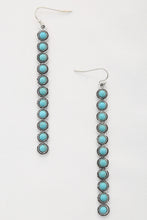 Charger l&#39;image dans la galerie, Boucle d&#39;oreille pendante en métal à motif de perles rondes occidentales Rodeo
